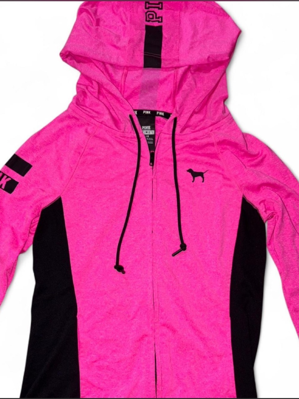 Pink Victoria's Secret zip up hoodie